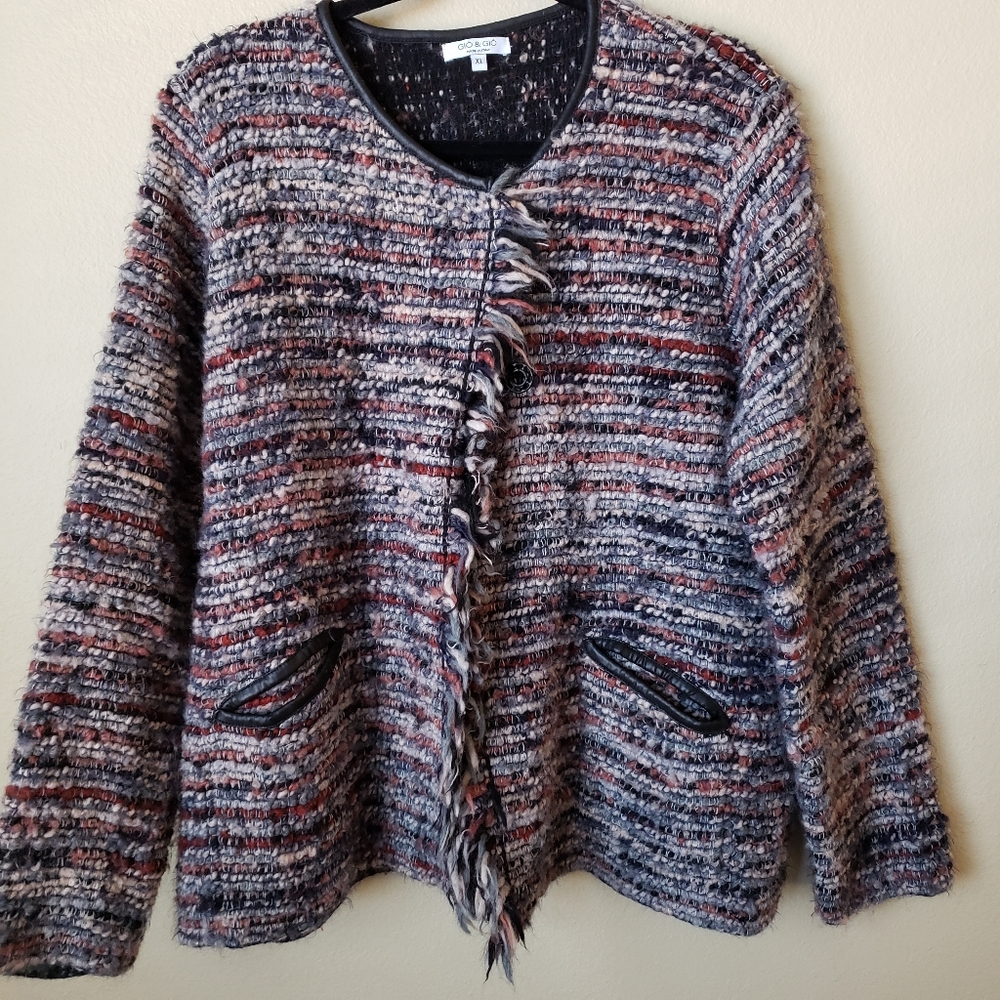 Gio & Gio Made in Italy Mohair Wool Blend Jacket